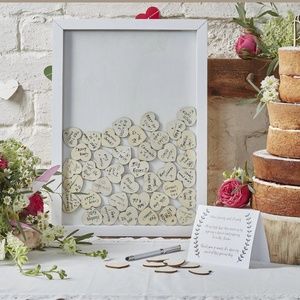 Wooden Frame Alternative Wedding Guest Book